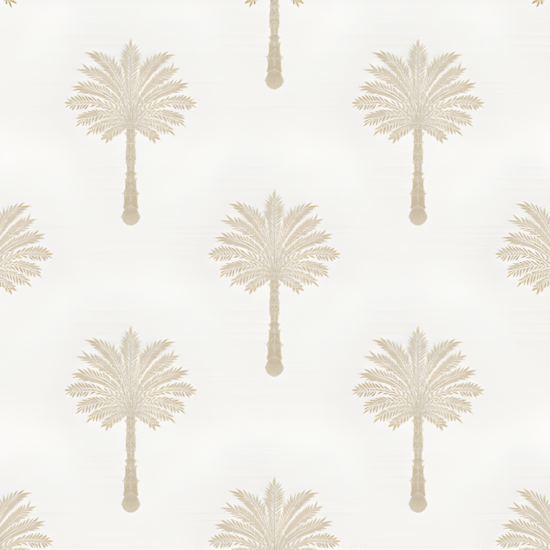 Palm Pattern in Beige