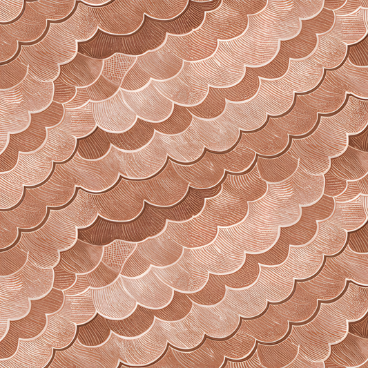 Scallop Pattern in Coral  Sand